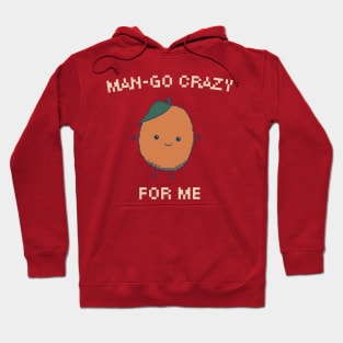 Man-Go Crazy for Me, 8-Bit Pixel Art Mango Hoodie